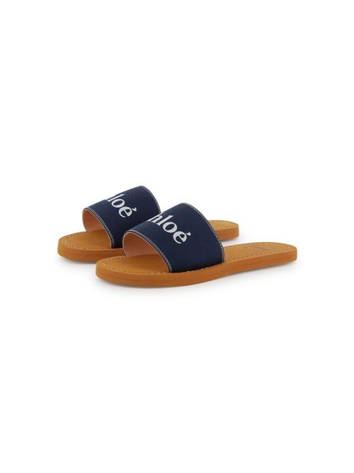 Ciabatta bambina con logo Chloe' Kids | C20507859